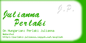 julianna perlaki business card